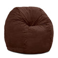Load image into Gallery viewer, Jaxx Saxx 4 Foot Round Bean Bag, Chocolate - BagNook