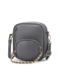 Load image into Gallery viewer, (charcoal)Winona Vegan Leather Crossbody by Mia k - BagNook