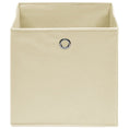 Load image into Gallery viewer, Storage Boxes 4 pcs Non-woven Fabric 11"x11"x11" - Cream - BagNook
