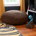 Load image into Gallery viewer, Jaxx 4 ft Cocoon Kids Bean Bag, Chocolate - BagNook