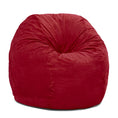 Load image into Gallery viewer, Jaxx Saxx 4 Foot Round Bean Bag, Cinnabar - BagNook