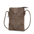 Load image into Gallery viewer, (taupe)Amentia Crossbody Vegan Leather Bag by Mia K - BagNook