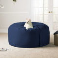 Load image into Gallery viewer, Jaxx Saxx 5 Ft Large Bean Bag, Navy - BagNook