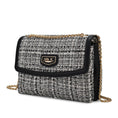Load image into Gallery viewer, (black)Mackenzie Tweed Shoulder Handbag by Mia K - BagNook