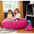 Load image into Gallery viewer, Jaxx 4 ft Cocoon Kids Bean Bag, Fuchsia - BagNook