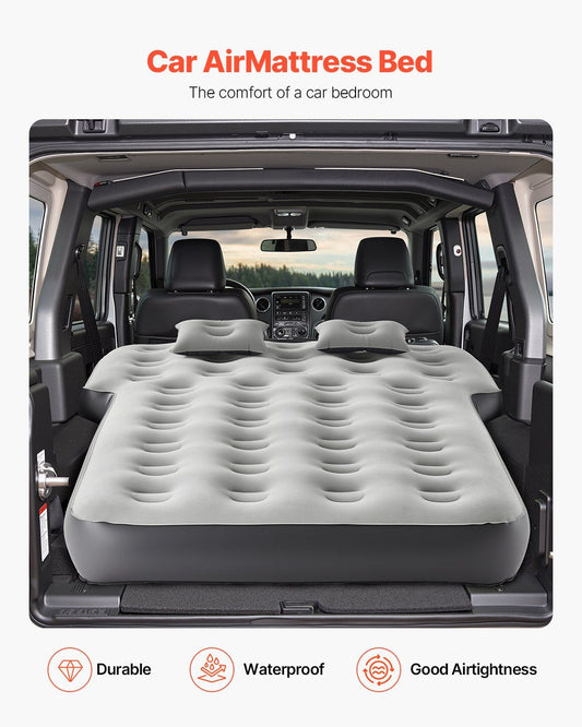 Inflatable Car & Auto Air Mattress w/Built in Pump