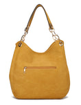 Load image into Gallery viewer, (mustard yellow)Ashley Vegan Leather Hobo Bag with Wallet - 2 pieces by Mia k - BagNook