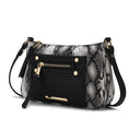 Load image into Gallery viewer, (black)Essie Snake embossed Crossbody by Mia K - BagNook
