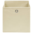 Load image into Gallery viewer, Storage Boxes 4pc 12.6"x12.6"x12.6" Fabric - Cream - BagNook