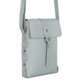 Load image into Gallery viewer, Jane Long Crossbody w/Top Flap & Tassel - Cool Grey - BagNook
