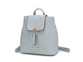 Load image into Gallery viewer, (light blue)Ingrid Vegan Leather Convertible Daypack by Mia k - BagNook