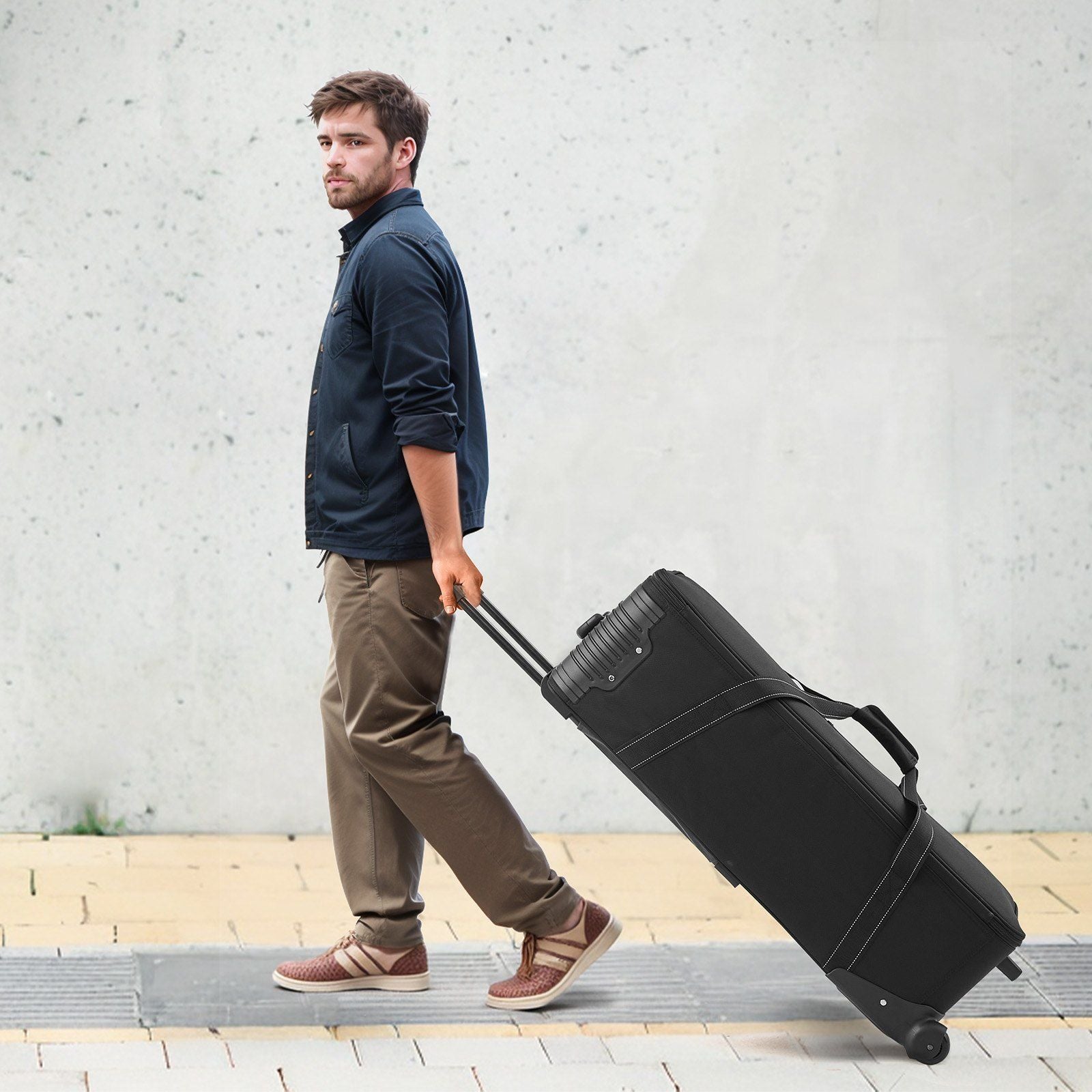 Studio Equipment Trolley Case (35.83 x 11.81 x 14in) Rolling Camera Bag - BagNook