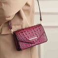 Load image into Gallery viewer, (fuchsia)Vanta Croc-Embossed Saddle by Mia K - BagNook