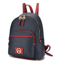 Load image into Gallery viewer, (navy)Alice Backpack Vegan Leather by Mia k - BagNook