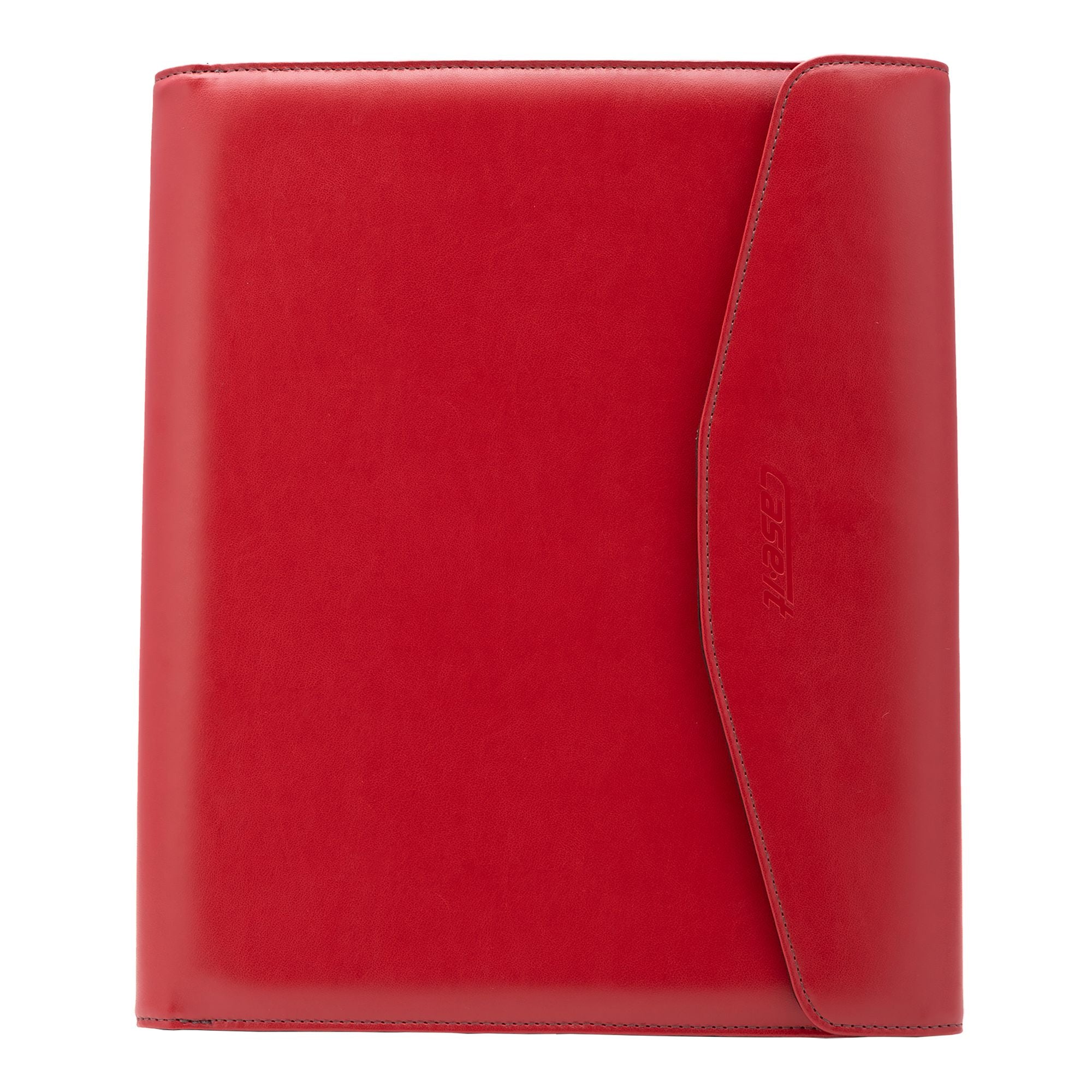 (red)The V.P Pro Faux Leather Tri Fold Padfolio - It fits a tablet! - BagNook