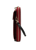 Load image into Gallery viewer, (burgundy)Mala Phone Wallet Vegan Leather Crossbody Bag by Mia k - BagNook