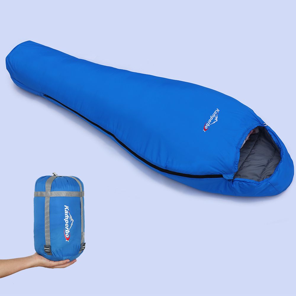 Kamperbox 3 Season Camping Sleeping Bag - Blue - BagNook