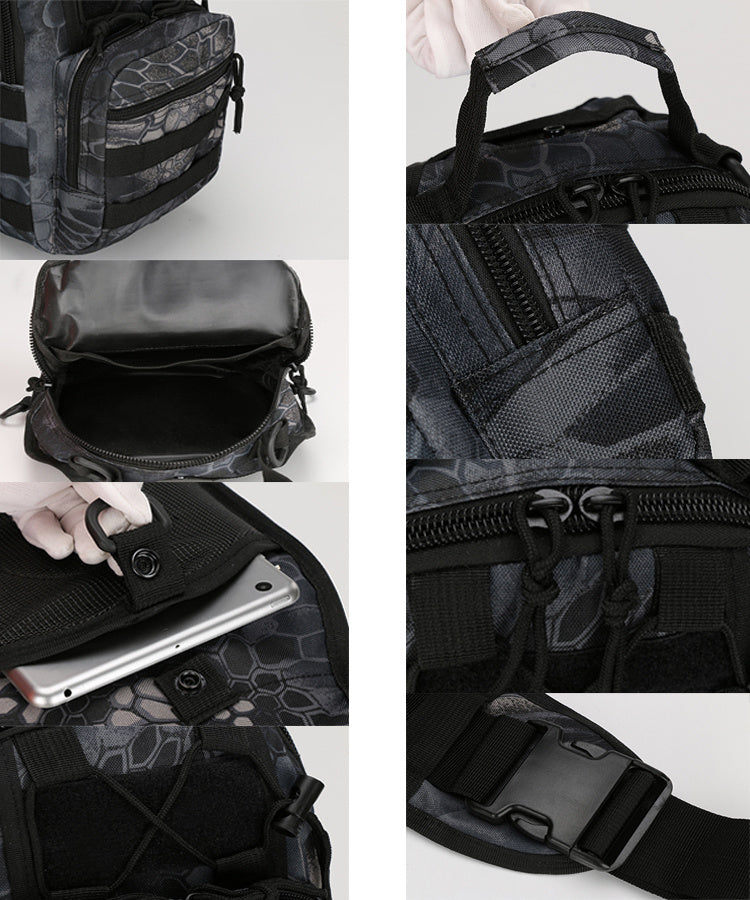 Sling Shoulder Bag Molle Daypack with Adjustable Strap - BagNook