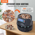 Load image into Gallery viewer, VEVOR USD Coin Sorter,Wrapper, & Roller 300 Coins/min LCD Display - BagNook