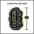 Load image into Gallery viewer, Beetlejuice Logo Travel Cloud Pillow - BagNook