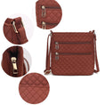 Load image into Gallery viewer, (brown)Lainey Solid Quilted Crossbody by Mia K - BagNook
