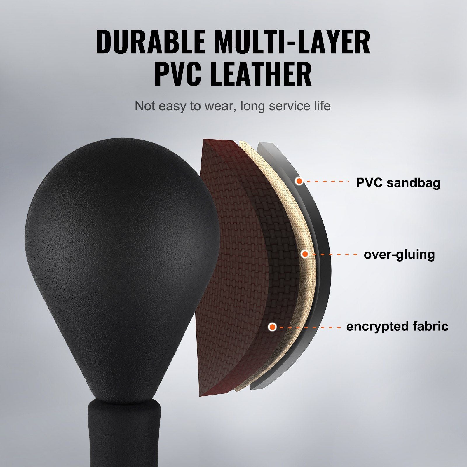 VEVOR Reflex Boxing Bag Teens & Adults - Height Adjustable - BagNook