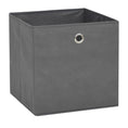 Load image into Gallery viewer, Storage Boxes 4pc Non-woven Fabric 12.6"x12.6"x12.6" - Gray - BagNook