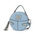 Load image into Gallery viewer, (denim blue)Gayle Crossbody Round Handbag Purse by Mia k. - BagNook