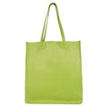 Load image into Gallery viewer, Ivy Book Shop Tote - Upcycled Leather - Lime Green - BagNook