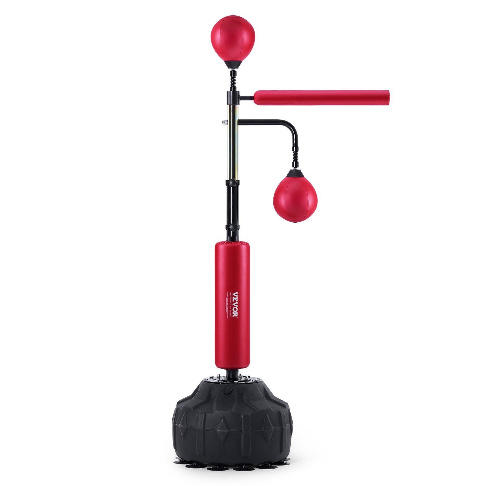 VEVOR Punching Bag with Stand - Height Adjustable, Red - BagNook