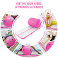 Load image into Gallery viewer, BUNDLE - VEVOR Inflatable Gymnastics 10ft Air Mat & Air Barrel Set, 2 PCS - Pink - BagNook