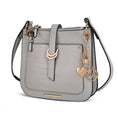 Load image into Gallery viewer, (gray)Kiltienne Crossbody Handbag Vegan Leather by Mia K - BagNook