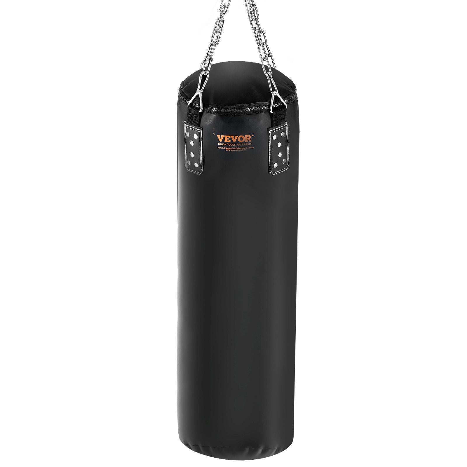 VEVOR Punching Bag for Adults - 4ft PVC Heavy Boxing Bag Set w/chains and gloves, UNFILLED - BagNook