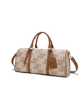 Load image into Gallery viewer, (beige)Jovani Duffel Weekender by Mia k - BagNook