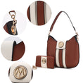 Load image into Gallery viewer, (cognac)Torri Hobo Shoulder Bag with Wallet by Mia K - BagNook