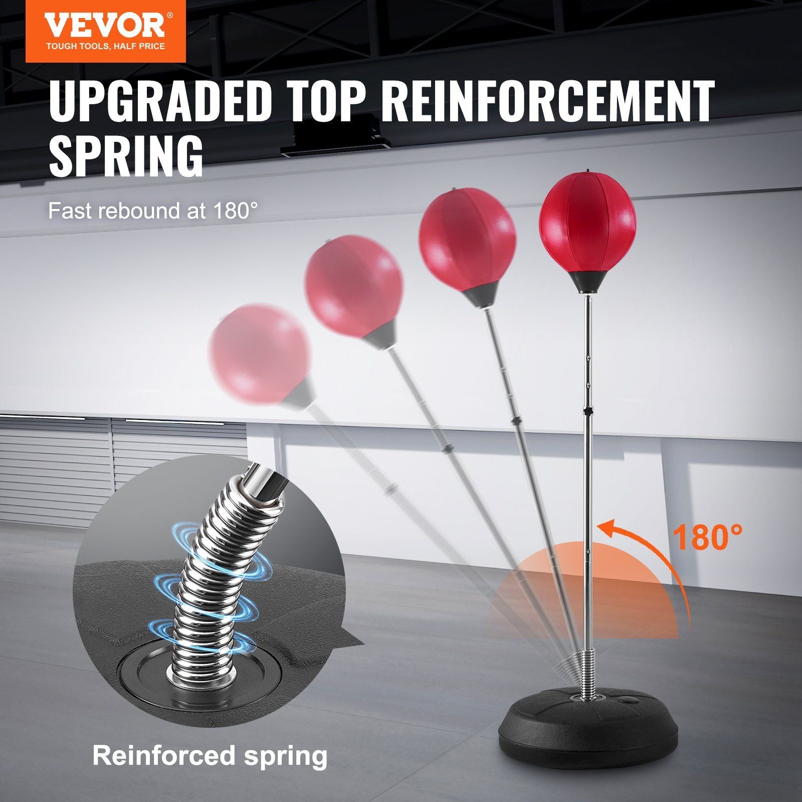 VEVOR Reflex Boxing Bag for Kids & Adults - Height Adjustable - BagNook