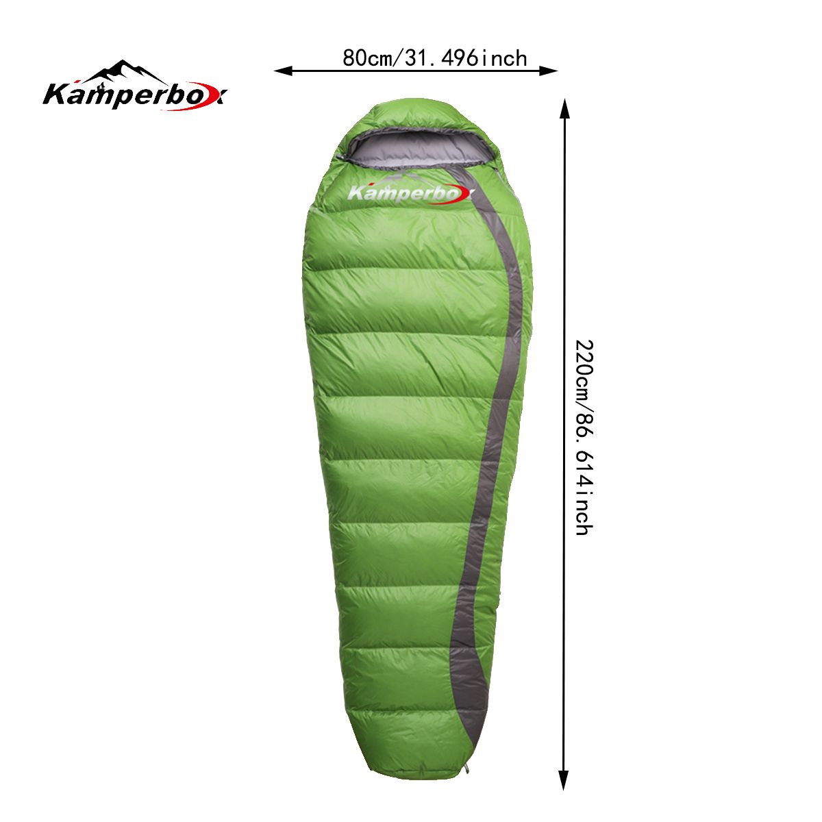 Kamperbox Down Sleeping Bag - Cozy 300 Green - BagNook