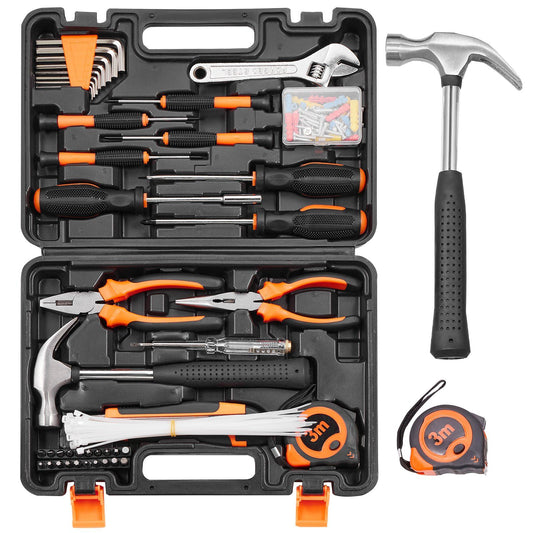 VEVOR 132 Piece General Household DIY Hand Tool Set - BagNook