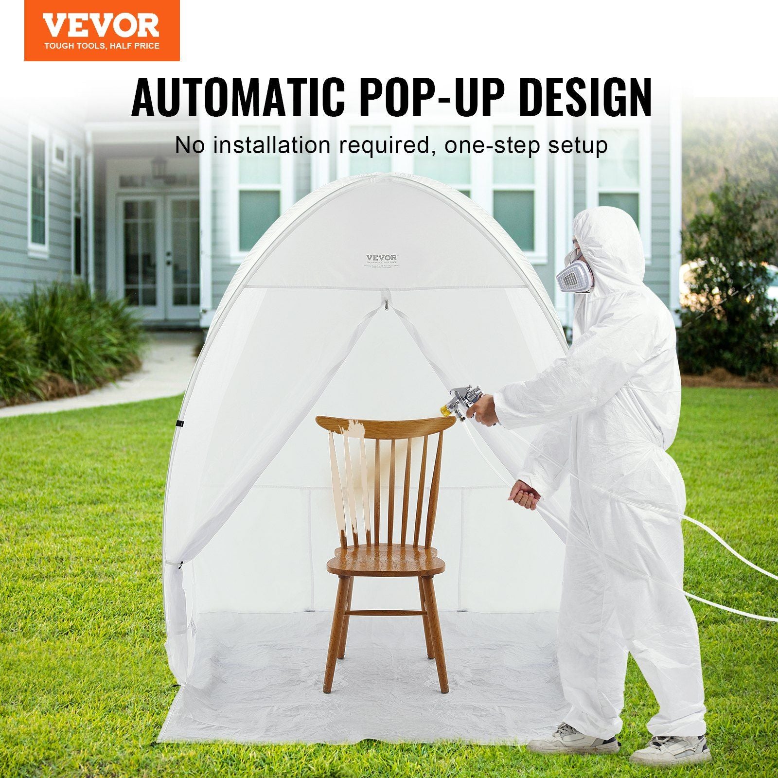 VEVOR Spray Paint Pop-Up Tent - 60x60x70in - BagNook