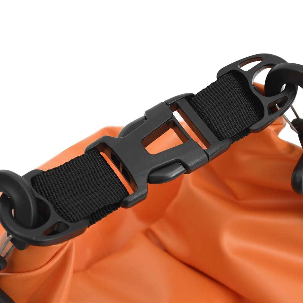 Dry Bag with Zipper 4 gal PVC - Orange - BagNook