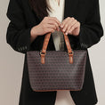 Load image into Gallery viewer, (brown)Lippa M Signature Crocodile Embossed Tote Set by Mia K - BagNook