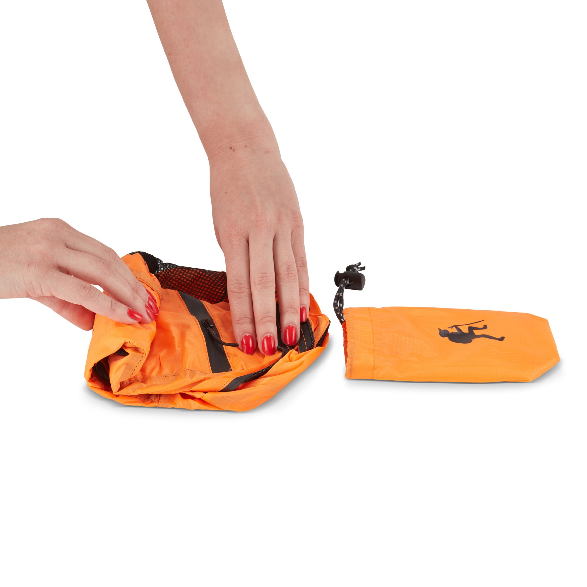 (orange)HIKE Back - Folding & Compact Backpack - BagNook