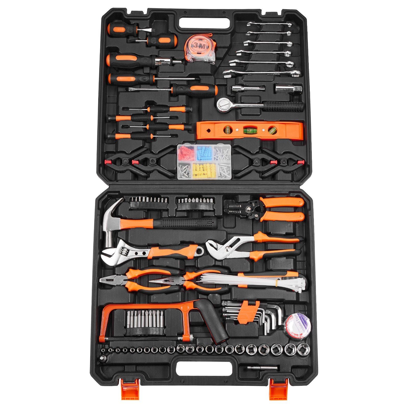 VEVOR 216pc Tool Kit - General Household Hand Tool Set - BagNook