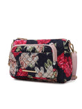 Load image into Gallery viewer, (navy blue)Rosalie Cotton Botanical Pattern Crossbody by Mia k - BagNook
