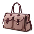 Load image into Gallery viewer, (pink)Genevieve Duffel Color Block by Mia k - BagNook