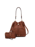 Load image into Gallery viewer, (cognac)Ryder Shoulder Bag with Wallet by Mia k - BagNook