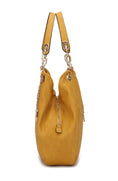 Load image into Gallery viewer, (mustard yellow)Ashley Vegan Leather Hobo Bag with Wallet - 2 pieces by Mia k - BagNook