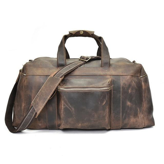 The Colden Duffle Bag | Large Capacity Leather Weekender Bag - BagNook