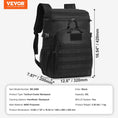 Load image into Gallery viewer, Cooler Bag, 25L Insulated w/MOLLE Design, Black - BagNook