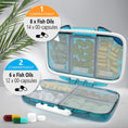 Load image into Gallery viewer, Travel Pill Organizer - 7 Compartments - Green - BagNook
